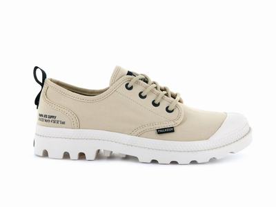 Zapatos Bajos Palladium PAMPA OXFORD HERITAGE SUPPLY Mujer Desert | Costa Rica-16704